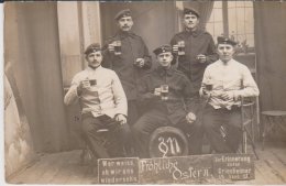 Truppenübungsplatz Griesheimer Sand 1913 Soldaten Fröliche Ostern - Griesheim