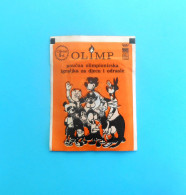 OLIMP ... 1. Sealed (mint Unopened) Sticker Pack * WINTER OLYMPIC GAMES SARAJEVO 1984. * MASCOT VUCKO * Olympiad Olympia - Trading-Karten