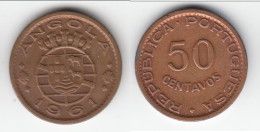 **** ANGOLA - PORTUGAL - 50 CENTAVOS 1961 **** EN ACHAT IMMEDIAT !!! - Angola