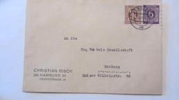 Bi-Zo: Orts-Brief Mit 10 Pf  Am. Druck Mit 6 Pf Ziffer OSt. Hamburg 1 Vom 12.8.46 Knr: 6 Ua. - Covers & Documents