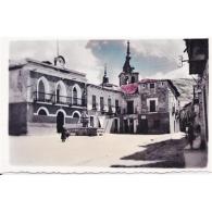 GDLJRTP6818-LFTD9487.Tarjeta Postal DE GUADALAJARA.Iglesia,casas Y PLAZA  DE ESPAÑA En   JADRAQUE - Guadalajara