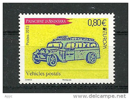 ANDORRE. EUROPA 2013  (Autobus Postal). Un T-p Neuf ** - Unused Stamps