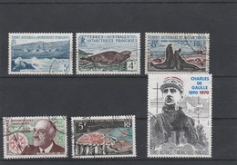 LOT 164 TAAF N°4-13B-13C-19-20-PA N°118 OBLITERE - Collections, Lots & Séries