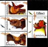 Romania - 2016 - Bats - Mint Stamp Set - Nuovi