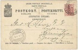 Finland Russia Russie 1900 Postal Stationery Correspondence Card - Helsinki - Brieven En Documenten