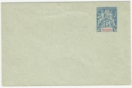 France 1890 Diego Suarez - Postal Stationery Envelope Cover - Covers & Documents