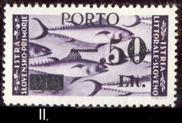 ITALIA - SLOVENIA - JUGOSLAVIA - LITORALE -SEGNATASSE  II  Type  - **MNH - 1945 - Joegoslavische Bez.: Istrië