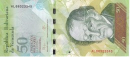 BILLETE DE VENEZUELA DE 50 BOLIVARES 23 DE JUNIO DEL 2015 SIN CIRCULAR-UNCIRCULATED  (BANK NOTE) OSO - Venezuela