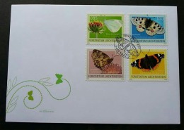 Liechtenstein Butterflies 2009 Butterfly Moth Insect (stamp FDC) MNH - Lettres & Documents