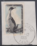 TAAF N° 14 O  Faune : Cormoran, Assez- Belle Oblitération Sur Fragment Sinon TB - Used Stamps