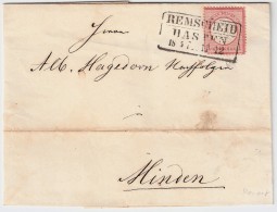 1874, 1 Gr. "Remscheid " ,sehr Klar , Schöner Brief   #6849 - Briefe U. Dokumente
