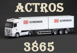 - ITALERI - Maquette ACTROS With 2*20 Containers Trailer DB Schenker - 1/24°- Réf 386 - Camions & Remorques