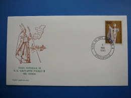 Congo FDC 1980 # Visit Pope John Paul II. PAPA J. Paulius. Giovanni Paolo II. Brazzaville - FDC