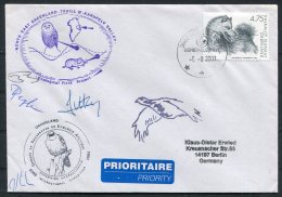 2003 North East Greenland, Karupelv Valley, Polar Owl Birds Research Arctic Expedition Signed Cover - Brieven En Documenten