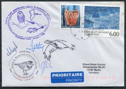 2006 North East Greenland, Karupelv Valley, Polar Owl Birds Research Arctic Expedition Signed Cover - Covers & Documents