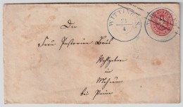 " WITTINGEN " Blauer Hannover - K2 , #6817 - Lettres & Documents