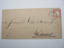 1873 , GRIESSEN , Klarer Stempel Mit Wappen   Auf Brief - Storia Postale