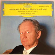 Ludwig Van Beethoven Wilhelm Kempff  Mondschein-Sonate (Klaviersonate Cis-moll Op. 27 Nr. 2) Nm/nm 7" - Klassik