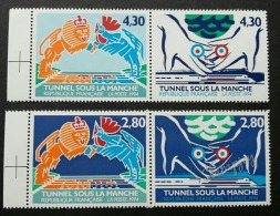 France - Britain Joint Issue Channel Tunnel 1994 (se-tenant Stamp) MNH - 1989-1996 Marianne Du Bicentenaire