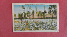 Black Americana Busy Day Ib Cotton Field Mailed From Georgia --  --------- - -    Ref 2415 - Negro Americana