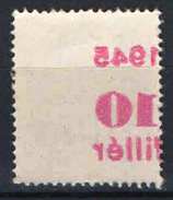 Hungary 1945. Assistant Stamp ERROR - Overprint Forced Through 2. MNH (**) - Errors, Freaks & Oddities (EFO)