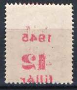 Hungary 1945. Assistant Stamp ERROR - Overprint Forced Through 3. MNH (**) - Errors, Freaks & Oddities (EFO)