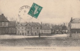 76 - FONTAINE LE DUN  - La Mairie Et La Place - Fontaine Le Dun