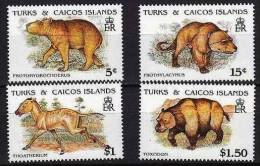 TURKS & CAICOS Prehistoire. Yvert N°926/29 (MNH) ** - Prehistorisch