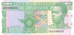 Ghana (BOG) 1 Cedi 1979 UNC Cat No. P-17a / GH118a - Ghana