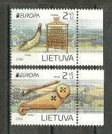 LITUANIA, LITAUEN 2014 / Europa, Musical Instruments,set 2 STAMPS - 2014