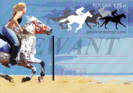 POLAND Postcard 2015.07.14. Cp 1722 Spending Free Time - Horse Riding - Entiers Postaux