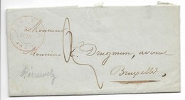 Lettre De Peruwelz Pour Bruxelles - 1830-1849 (Belgica Independiente)