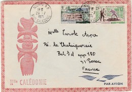 Cover :: 1971 :: New Caledonia » France - Briefe U. Dokumente