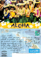 Aloha, Young Girls, Hawaii, United States US Postcard Posted 2012 JAPAN Stamp - Other