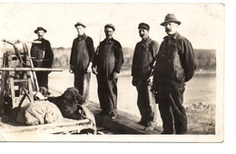 SASKATCHEWAN RIVER, Canada, Railraod Workers And Hand Car With Dog, Pre1919 RPPC - Sonstige & Ohne Zuordnung
