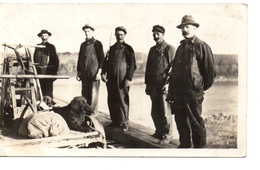 SASKATCHEWAN RIVER, Canada, Railraod Workers And Hand Car With Dog, Pre1919 RPPC - Autres & Non Classés