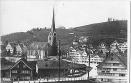 GAIS → Schöne Fotokarte Von Der Dorfpartie Bei Der Kirche, Ca.1940 - Gais