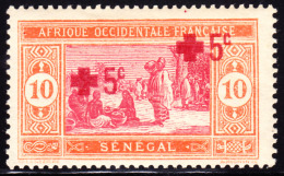 Senegal 1915 Double Red Cross Overprint. Scott B1. MH. - Nuovi