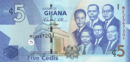 Ghana (BOG) 5 Cedis 2010 UNC Cat No. P-38b / GH146b - Ghana