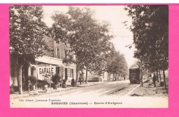 D84. SORGUES. ROUTE D'AVIGNON. GARAGE. TRAMWAY. - Sorgues