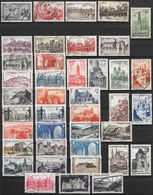 Poste 1939/54--série "Monuments Et Sites Touristiques" 1- (40 Val)-OBL - Collections