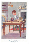 CROIX ROUGE REPASSAGE Carte Illustrée Anglaise Enfant Repassant GILSON - Ambachten