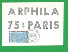 FRANCE CARTE MAXIMUM  N° 1836 Arphila Theme Graphisme - 1970-1979
