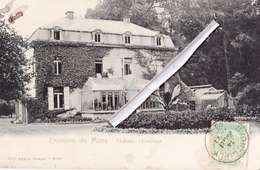 Les Environs De MONS - Château De L'Hermitage - Superbe Carte - Montigny-le-Tilleul