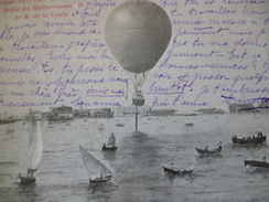 CPA 34 Hérault Palavas Les Flots Près Montpellier Sortie Du Méditerranée II De Mr De La Vaulx Ballon - Palavas Les Flots