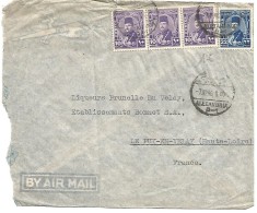 EGYPTE LETTRE AVION DE ALEXANDRIE POUR LA FRANCE DU 7/3/1946 - Covers & Documents