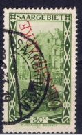 DR+ Saargebiet 1929 Mi 26 Dienstmarke: Landschaft - Oficiales