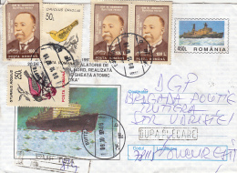 52938- ARKTIKA POLAR ICEBREAKER SHIP, REGISTERED COVER STATIONERY, 1997, ROMANIA - Polar Ships & Icebreakers