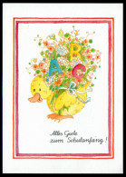 8598 - Alte Glückwunschkarte - Schulanfang - Klemke - Planet - DDR 1983 - Primero Día De Escuela