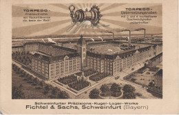 Litho AK Schweinfurt Schweinfurter Präcisions Kugel Lager Werke Fichtel Sachs Torpedo Kugellager Fabrik Waffenfabrik - Schweinfurt